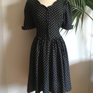 Vintage Black Sweetheart Dress